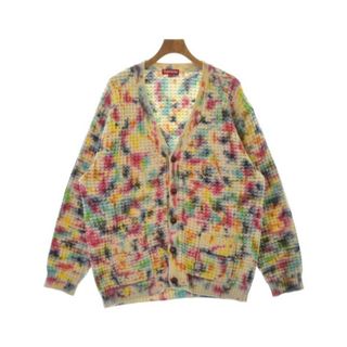 シュプリーム(Supreme)のSupreme カーディガン XL アイボリーxオレンジx赤等(総柄) 【古着】【中古】(カーディガン)