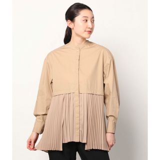 CLANE MIX PLEAT LAYER SHIRT