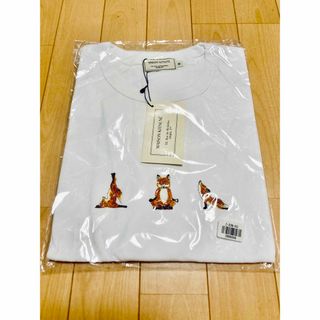 MAISON KITSUNE' - ⑧ M メゾンキツネ　ヨガフォックス　半袖Tシャツ　白