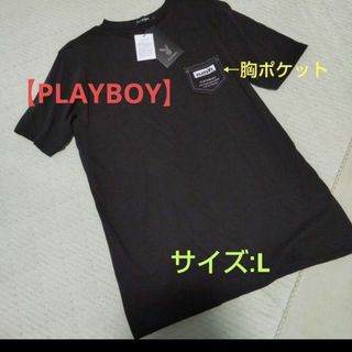 PLAYBOY - 【PLAYBOY】コットン半袖Tシャツ/L