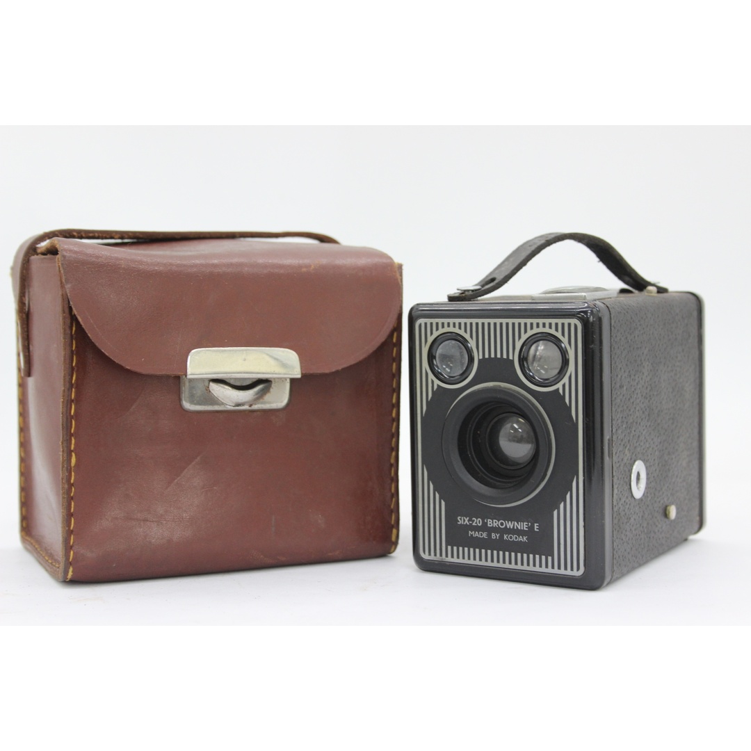 【訳あり品】 コダック Kodak SIX-20 Brownie E ケース付き ボックスカメラ  v441 スマホ/家電/カメラのカメラ(フィルムカメラ)の商品写真