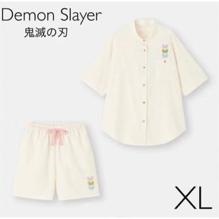 ジーユー(GU)のGU パジャマ(半袖&ショートパンツ)Demon Slayer XL(パジャマ)