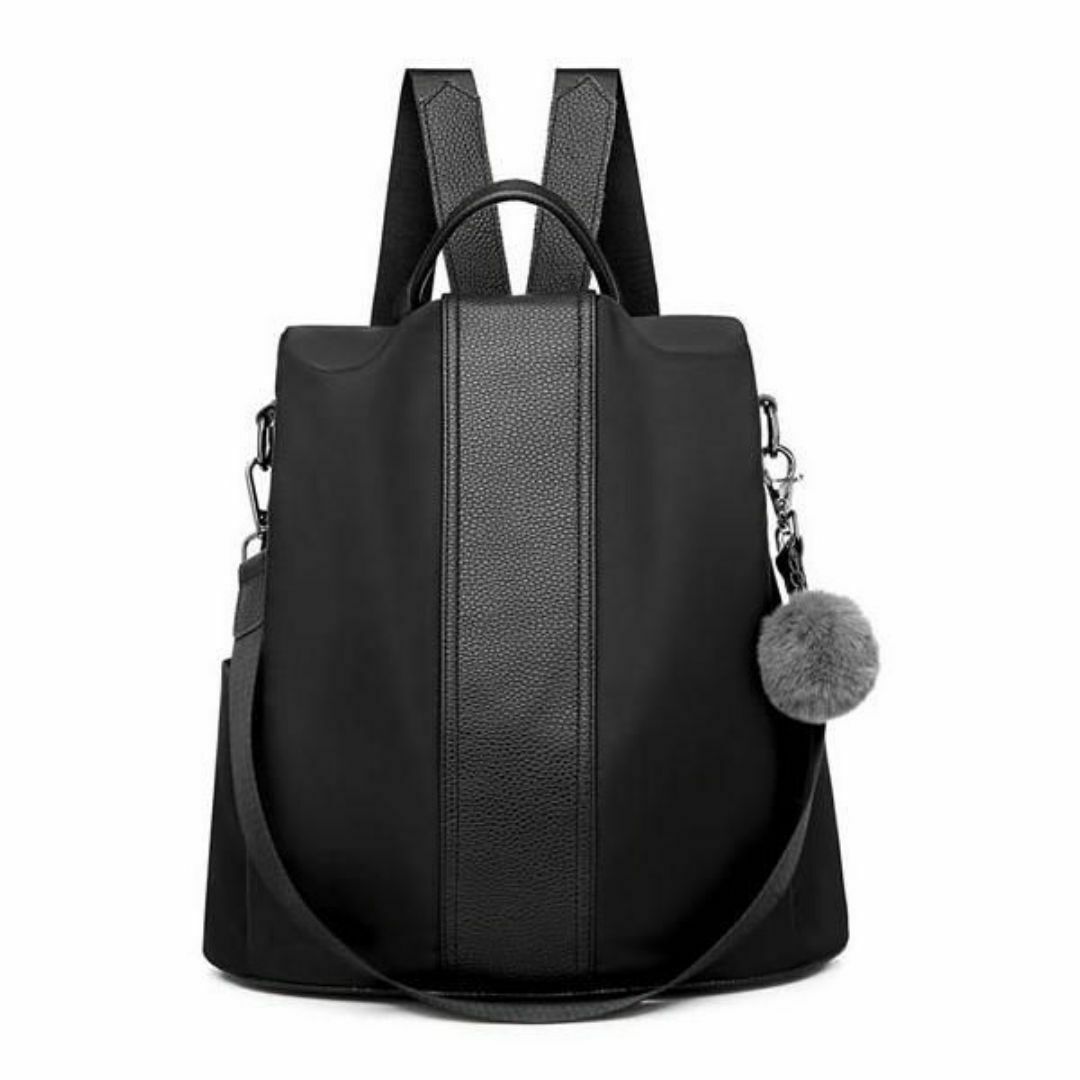 リュック レディース ショルダー 防水 軽量 リュックサック 通勤 通学 黒 レディースのバッグ(リュック/バックパック)の商品写真