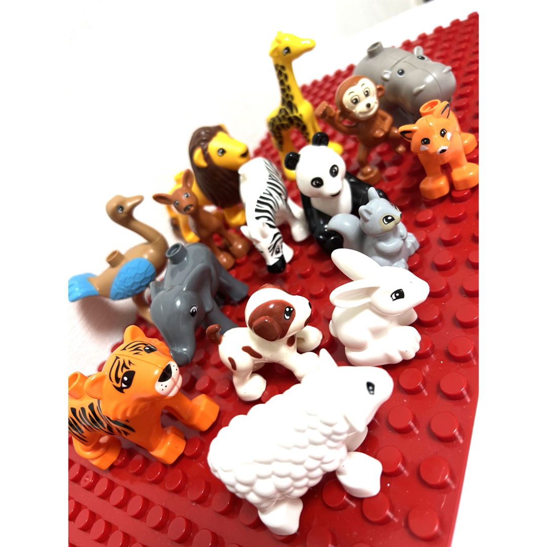 動物15点セット アンパンマンブロックラボ レゴデュプロ 互換品 キッズ/ベビー/マタニティのおもちゃ(知育玩具)の商品写真