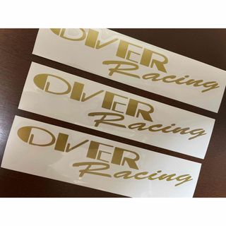 OVER Racing オーヴァーレーシング ステッカー 3枚セット(ステッカー)