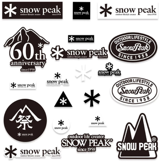 Snow Peak - スノーピーク  snow peak ステッカー 防水 20枚セット