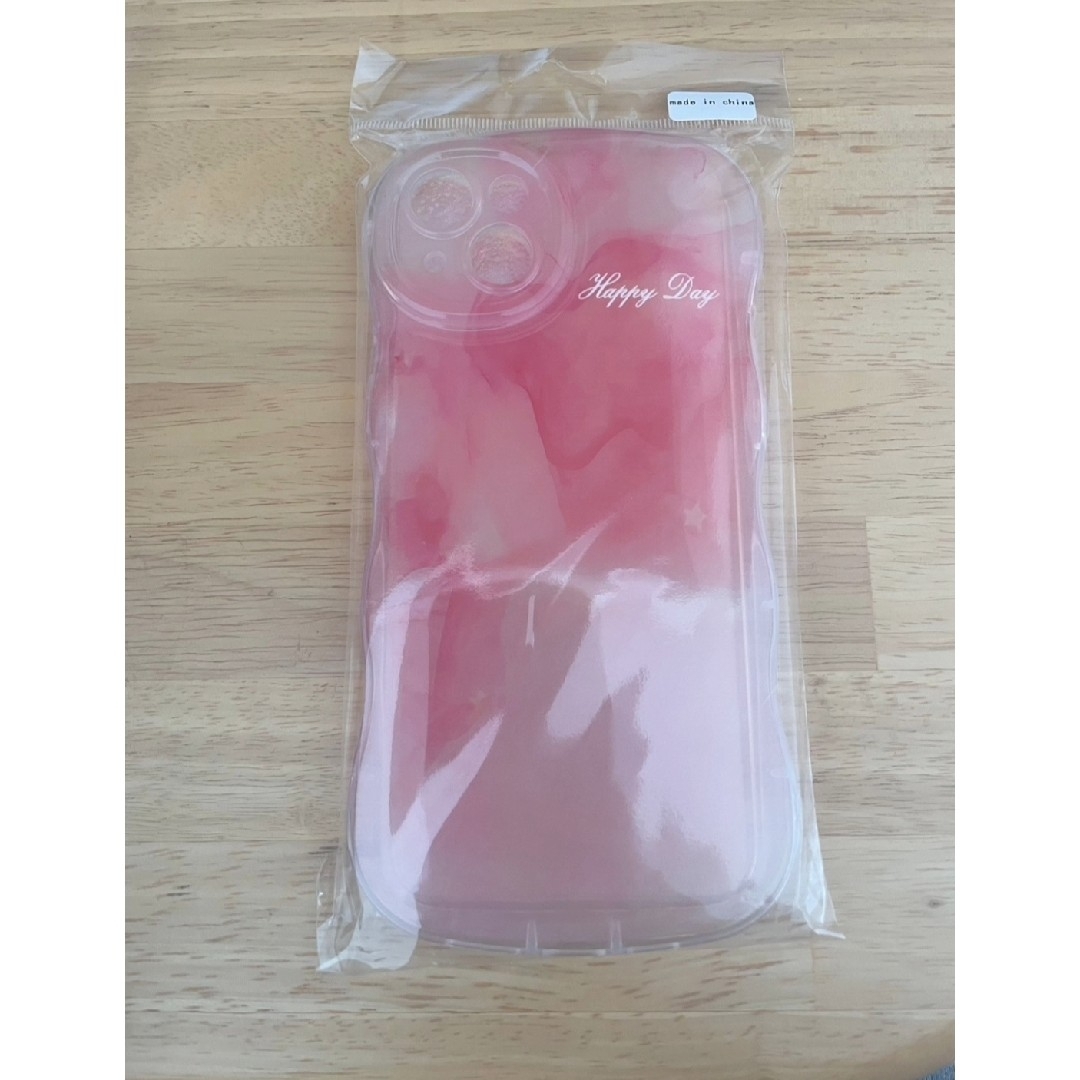 iPhone15 ケース グラデーション ピンク スマホケース　カバー スマホ/家電/カメラのスマホアクセサリー(iPhoneケース)の商品写真