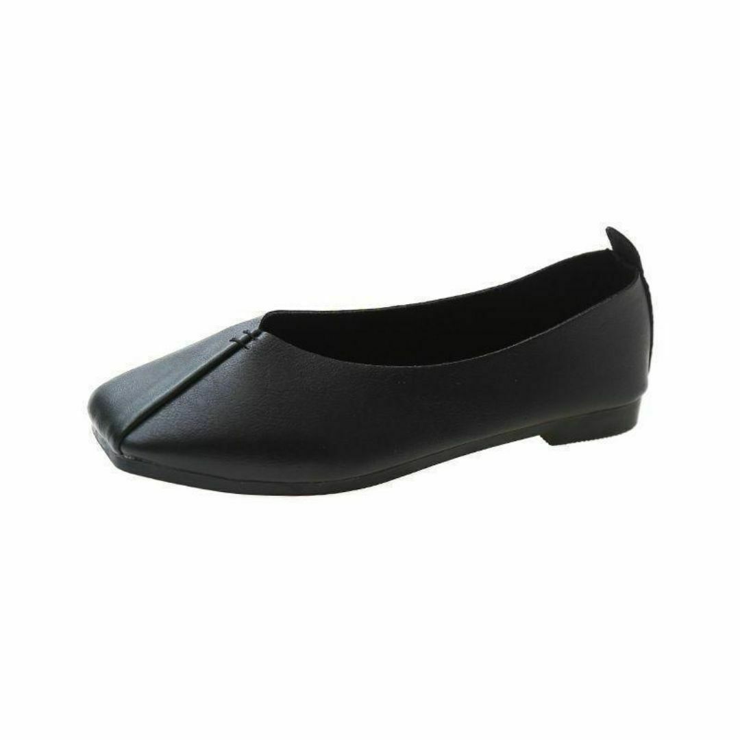 【大人気♪】ブラック　25㌢　フラットシューズ パンプス バブシュ 2Way レディースの靴/シューズ(ハイヒール/パンプス)の商品写真