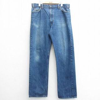 リーバイス(Levi's)のW38★古着 ジーンズ Levis リーバイス 505 メンズ 00年代 00s ヒゲ コットン カナダ製 紺 ネイビー デニム 24may18 中古 ボトムス ジーパン Gパン ロング パンツ(ワークパンツ/カーゴパンツ)