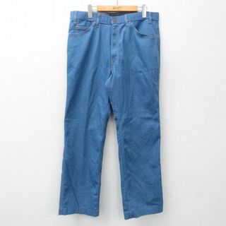 リーバイス(Levi's)のW36★古着 リーバイス Levis ジーンズ メンズ 00年代 00s 薄紺 ネイビー デニム 24may18 中古 ボトムス ジーパン Gパン ロング パンツ(ワークパンツ/カーゴパンツ)