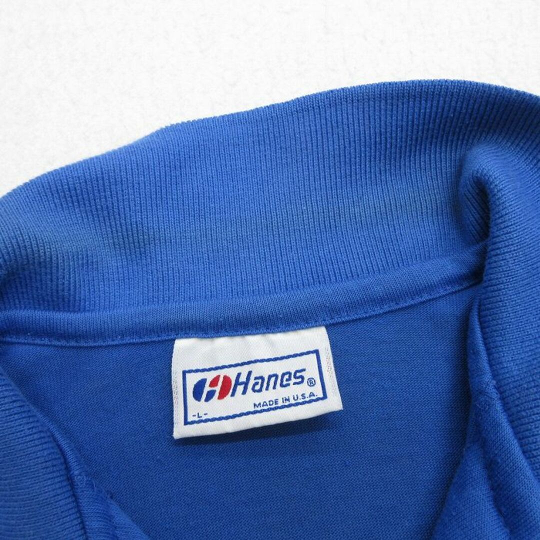 Hanes - L☆古着 ヘインズ Hanes 半袖 ポロ シャツ メンズ 80 Hanes - L☆古着 ヘインズ Hanes 半袖 ポロ シャツ メンズ 80