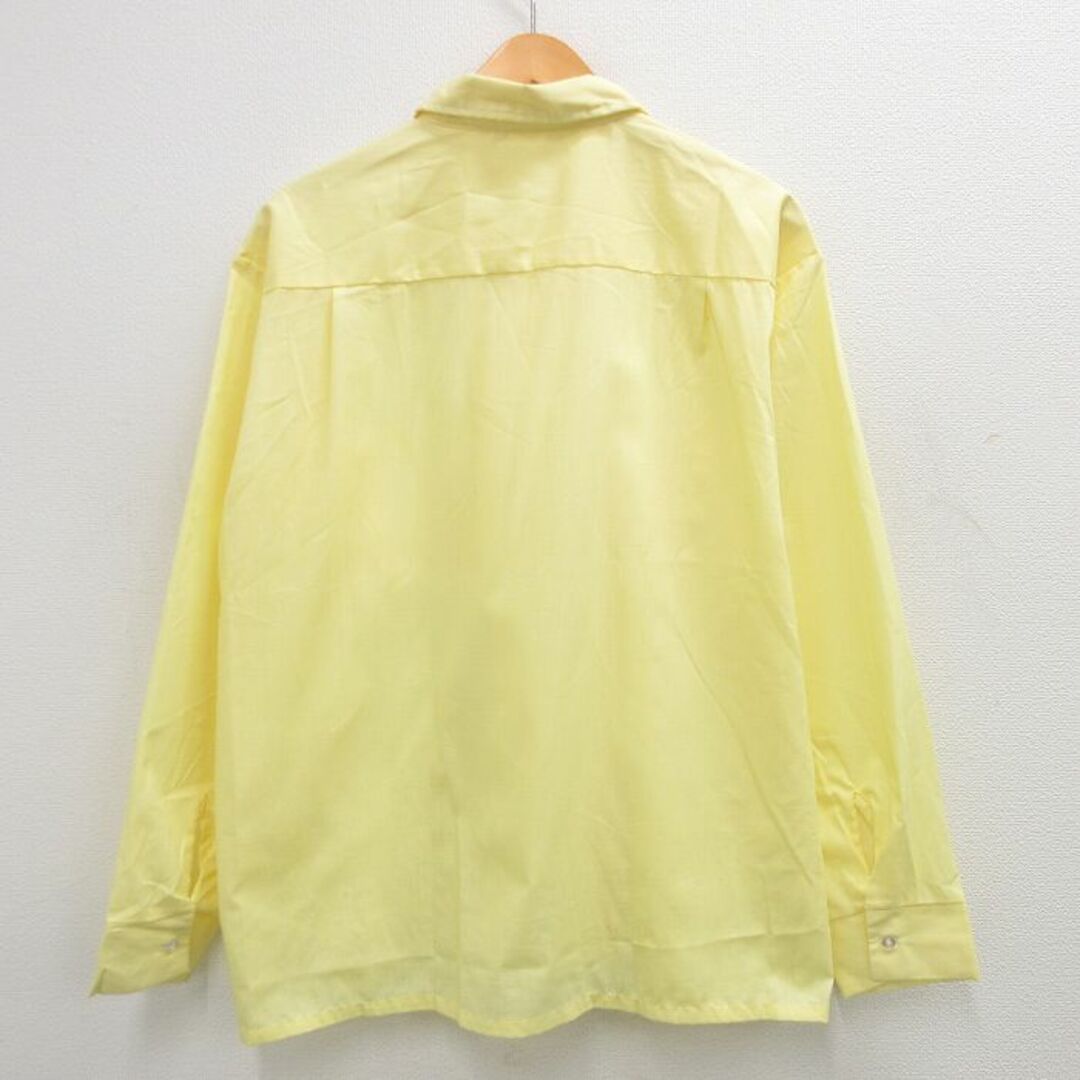 XL★古着 長袖 シャツ メンズ 90年代 90s 黄色 イエロー 24may18 中古 トップス メンズのトップス(シャツ)の商品写真