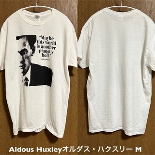 Mサイズ！Aldous Huxleyオルダス・ハクスリー 古着半袖Tシャツ 白(Tシャツ/カットソー(半袖/袖なし))