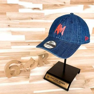 ニューエラー(NEW ERA)の激レア【ニューエラ×グラウンドワイ×アムーダーズ】 限定コラボ デニム キャップ(キャップ)