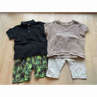 ザラキッズ(ZARA KIDS)のZARAbaby、H&M、tete a tete、西松屋　上下半袖4枚セット90(Tシャツ/カットソー)