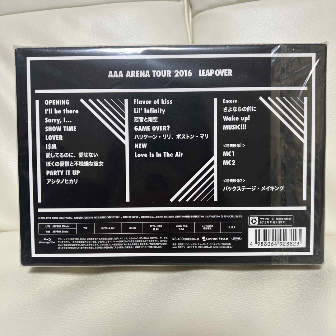 AAA(トリプルエー)のAAA　ARENA　TOUR　2016　-LEAP　OVER-（初回生産限定盤） エンタメ/ホビーのDVD/ブルーレイ(ミュージック)の商品写真