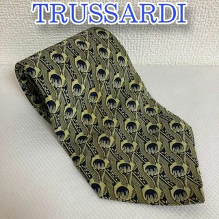 Trussardi - 美品　TRUSSARDI トラサルディ　ネクタイ　総柄　ネクタイ  シルク