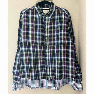 PROJECT SRES チェックシャツ　レイヤード風　L(シャツ)