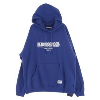 ネイバーフッド(NEIGHBORHOOD)のNEIGHBORHOOD ネイバーフッド パーカー 24SS 241FPNH-CSM04 CLASSIC SWEAT PARKA フロント ロゴ プリント プルオーバー スウェットパーカー パープル系 L【中古】(パーカー)