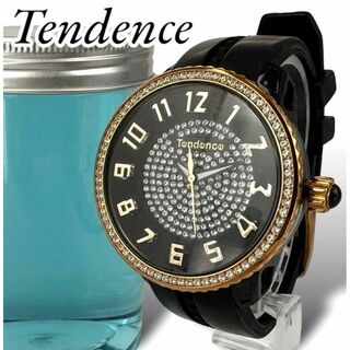 テンデンス(Tendence)のテンデンス ガリバー ラインストーン 腕時計 クォーツ ラバーベルト 動作確認済(腕時計(アナログ))