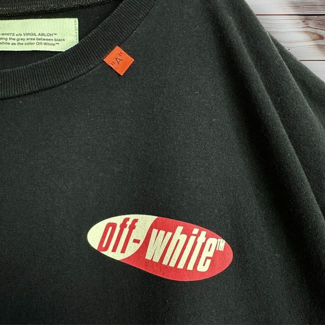 OFF-WHITE(オフホワイト)の【超人気モデル】オフホワイト L クロスアロー バックアロー Tシャツ 半袖 黒 メンズのトップス(Tシャツ/カットソー(半袖/袖なし))の商品写真