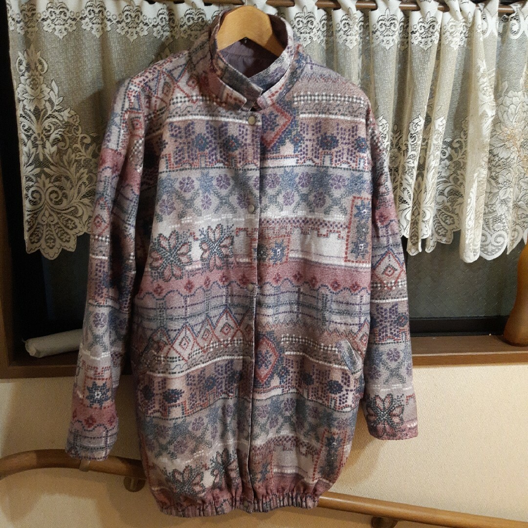 リバーシブル中綿コート レディースのジャケット/アウター(ダウンコート)の商品写真