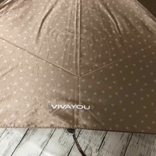 ビバユー(VIVAYOU)の【新品未使用】VIVAYOU折りたたみ傘ブラウン(傘)