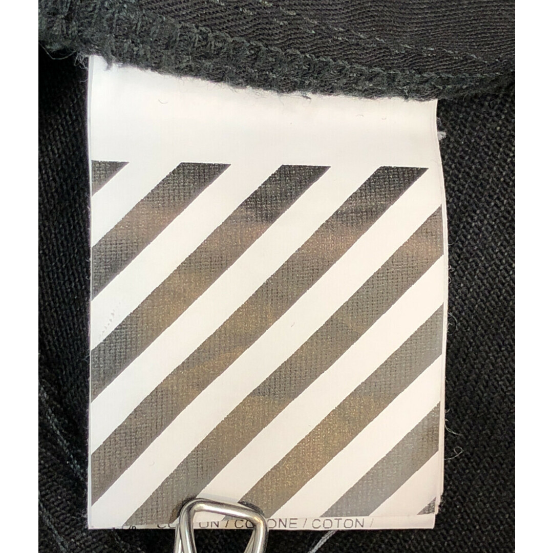 OFF-WHITE(オフホワイト)のオフホワイト デニムパンツ ダメージ加工 ボタンフライ メンズ 30 メンズのパンツ(デニム/ジーンズ)の商品写真