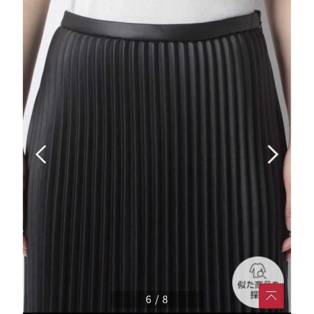 【新品未使用】ナイスクラップ　プリーツ　ロング　合皮　エコレザー　フェイクレザー レディースのスカート(ロングスカート)の商品写真