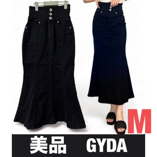 GYDA - 美品　ジェイダ　　GG刺繍　ハイウエスト　マーメイド　デニム　スカート　M