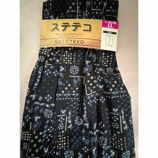 LLサイズ！高貴紳士的！バンダナ柄！前開きありボタン付き！ひざ下丈！ステテコ(トランクス)