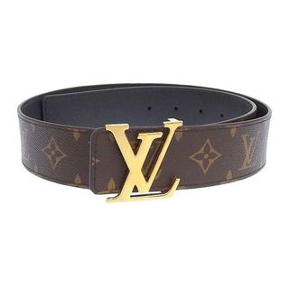 ルイヴィトン(LOUIS VUITTON)のルイヴィトン LV イニシャル 40MM リバーシブル ベルト モノグラム キャンバス 80/32 M0566 ユニセックス ブラウン ブラック LOUIS VUITTON 【中古】 【アパレル・小物】(ベルト)