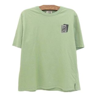 エルメス ミニレザーパッチ Tシャツ メンズ グリーン HERMES 【中古】 【アパレル・小物】