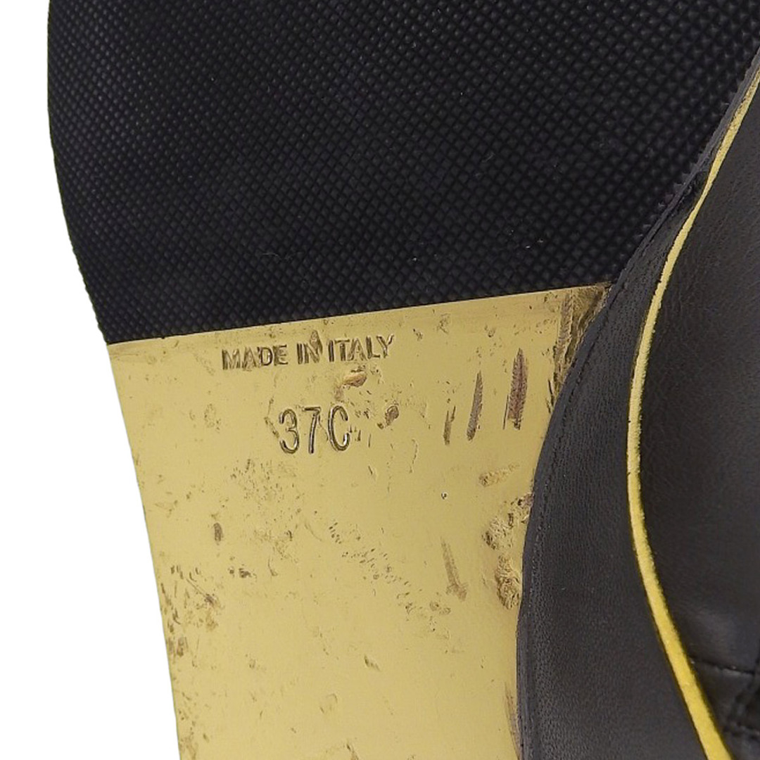 CHANEL(シャネル)のシャネル ココマーク アンクルブーツ G39428 レディース ブラック ゴールド CHANEL 【中古】 【アパレル・小物】 レディースの靴/シューズ(ブーツ)の商品写真