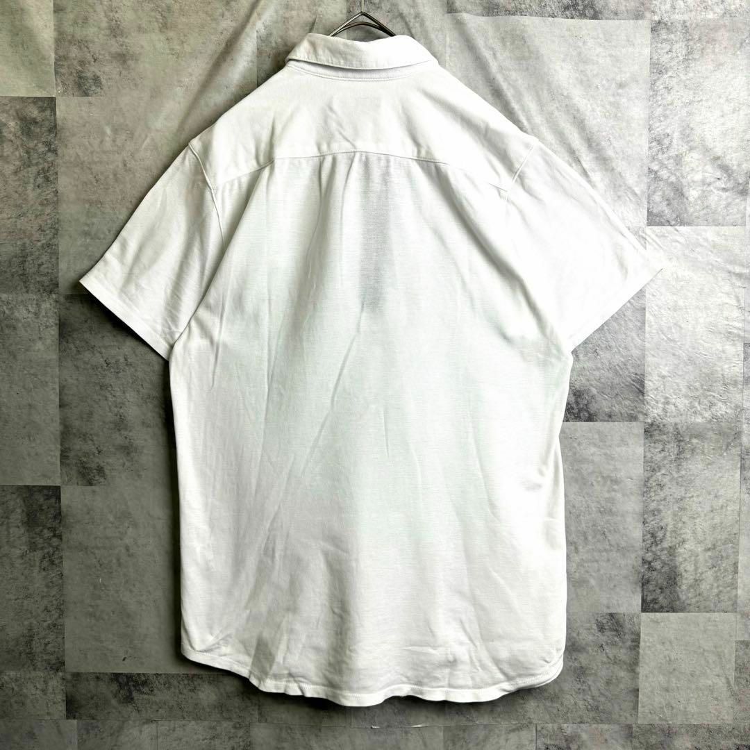 BURBERRY(バーバリー)の美品 バーバリーロンドン 鹿子ポロシャツ ホースロゴ ノバチェック ホワイト M メンズのトップス(ポロシャツ)の商品写真