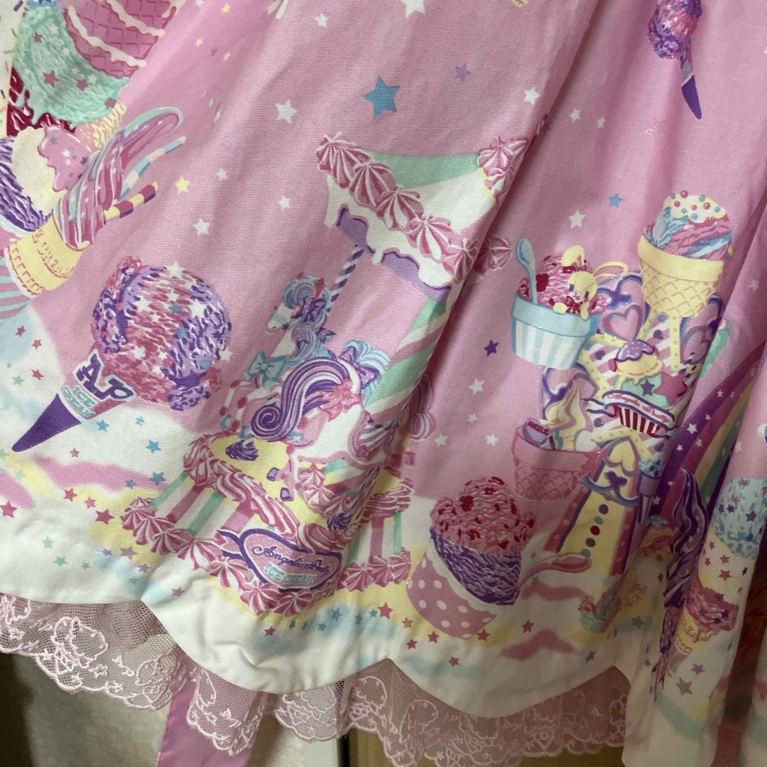 Angelic Pretty(アンジェリックプリティー)のMilky Planet JSK ピンク レディースのワンピース(その他)の商品写真