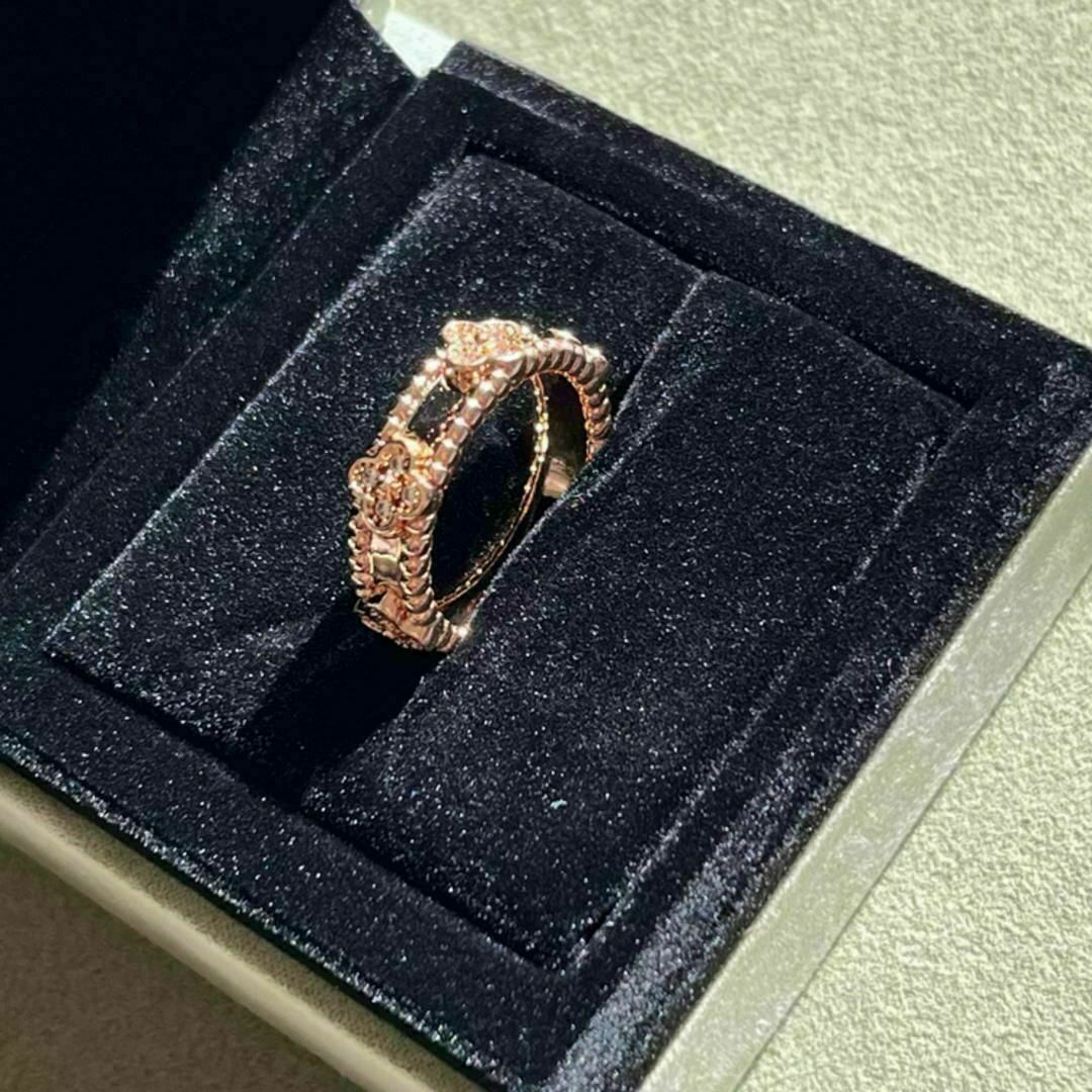 スピード発送　最高品質　12号リング ダイヤモンド　モアナサイト　ローズゴールド レディースのアクセサリー(リング(指輪))の商品写真