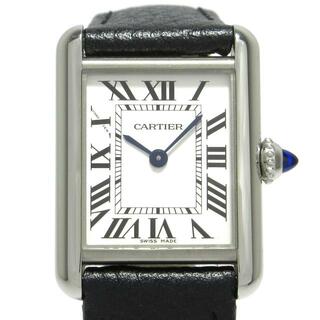 カルティエ(Cartier)のCartier(カルティエ) 腕時計 マストタンクSM WSTA0042 レディース SS/革ベルト 白(腕時計)