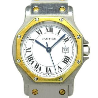 カルティエ(Cartier)のCartier(カルティエ) 腕時計 サントスオクタゴンSM W2001683 ボーイズ コンビ/要OH 白(腕時計)