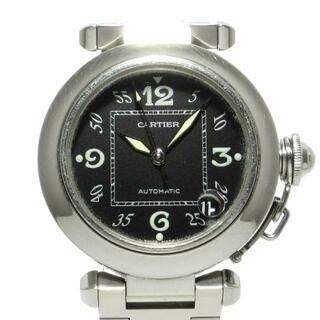 カルティエ(Cartier)のCartier(カルティエ) 腕時計 パシャCスモールデイト W31043M7 ボーイズ SS 黒(腕時計)