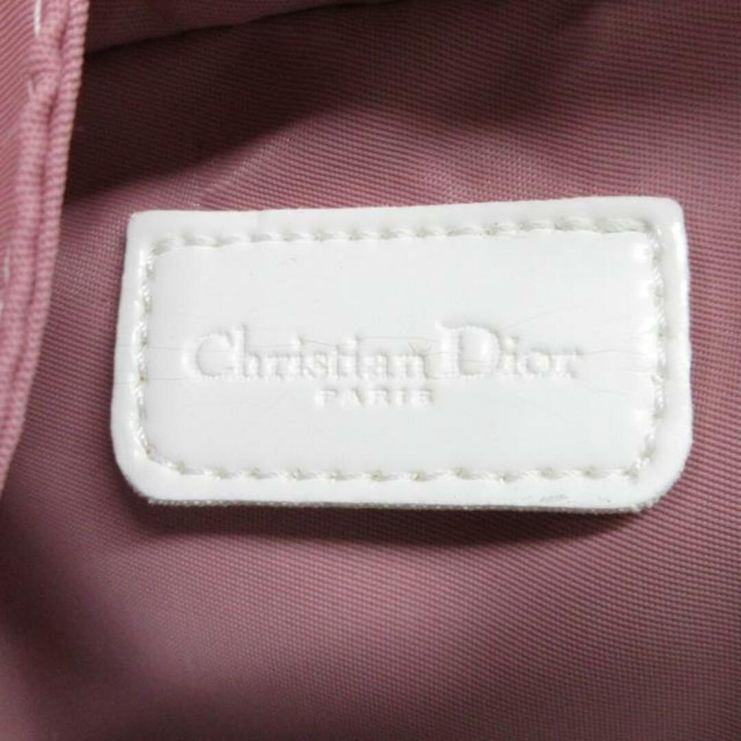 Christian Dior(クリスチャンディオール)のDIOR/ChristianDior(ディオール/クリスチャンディオール) ポーチ トロッター アイボリー×ピンク×白 PVC(塩化ビニール) レディースのファッション小物(ポーチ)の商品写真