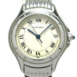 カルティエ(Cartier)のCartier(カルティエ) 腕時計 パンテールクーガーSM レディース SS アイボリー(腕時計)