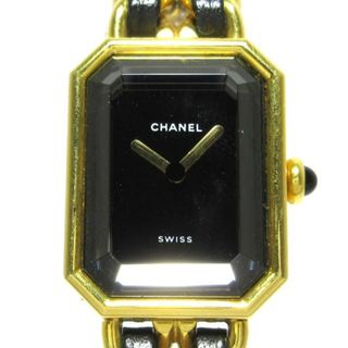 シャネル(CHANEL)のCHANEL(シャネル) 腕時計 プルミエール H0001 レディース サイズ:M 黒(腕時計)