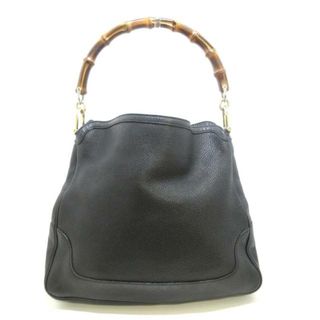 グッチ(Gucci)のGUCCI(グッチ) ショルダーバッグ レディース バンブー 282315 黒×ブラウン レザー(ショルダーバッグ)