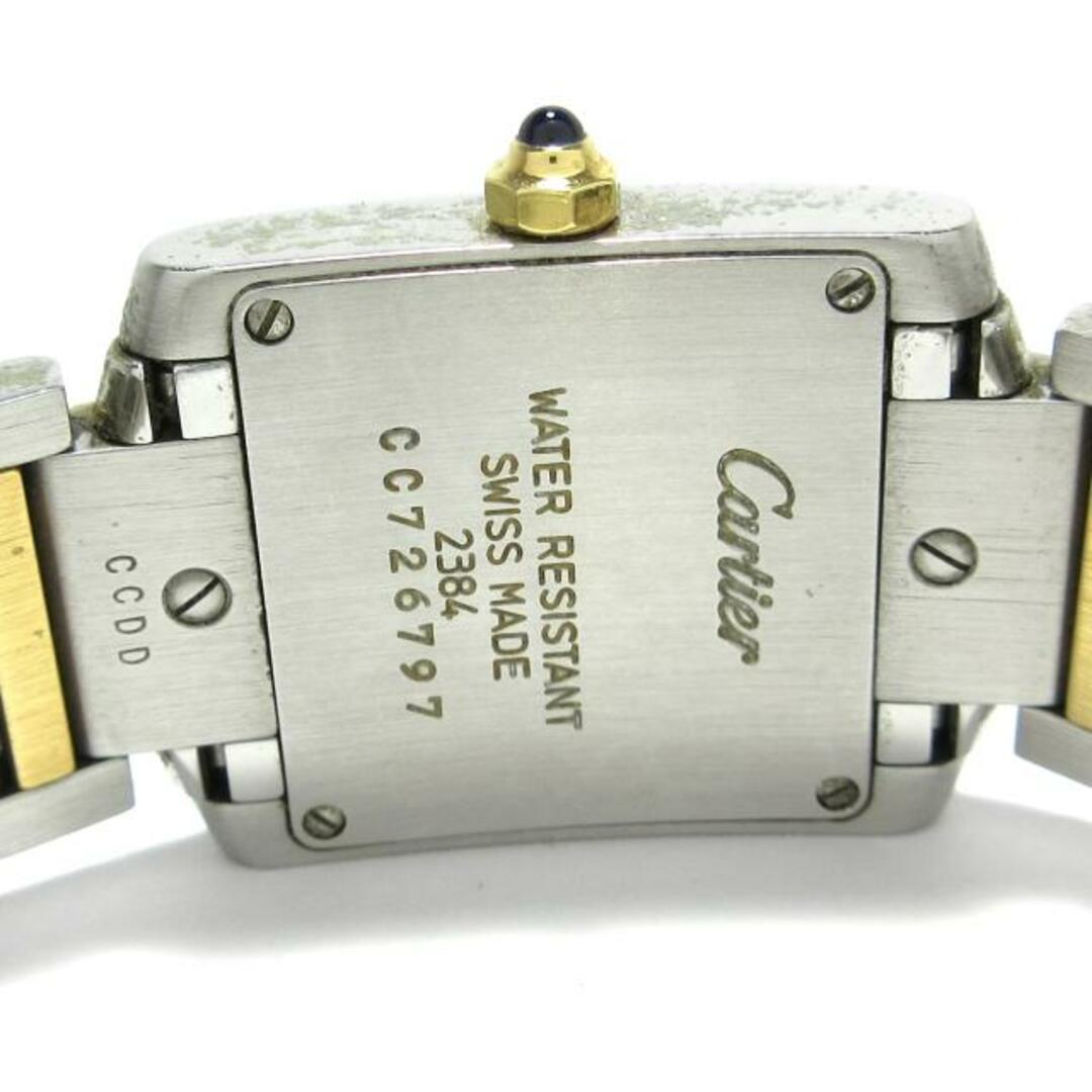 Cartier(カルティエ)のCartier(カルティエ) 腕時計 タンクフランセーズSM W51007Q4 レディース SS×K18YG アイボリー レディースのファッション小物(腕時計)の商品写真