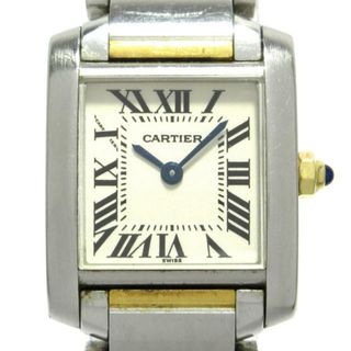 カルティエ(Cartier)のCartier(カルティエ) 腕時計 タンクフランセーズSM W51007Q4 レディース SS×K18YG アイボリー(腕時計)