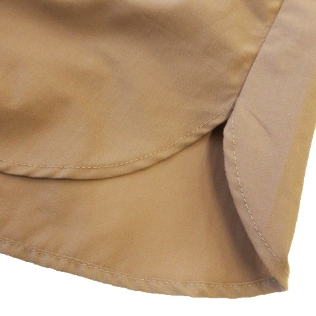 ユナイテッドアローズ ワンピース シャツ ロング マキシ バンドカラー 長袖 茶 レディースのワンピース(ロングワンピース/マキシワンピース)の商品写真