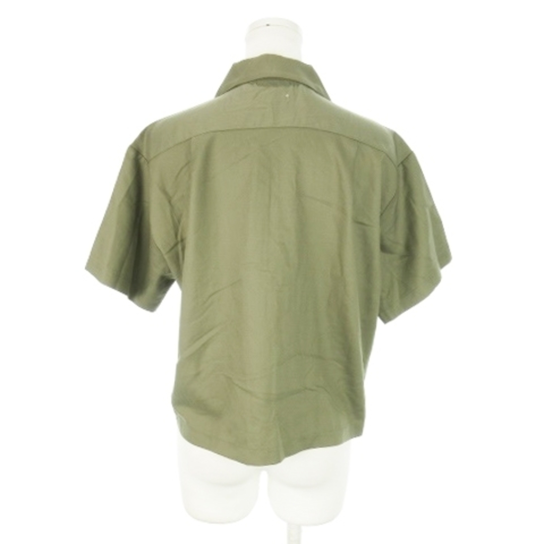 URBAN RESEARCH(アーバンリサーチ)のアーバンリサーチ シャツ ブラウス 開襟 半袖 ゆったり アースカラー F 緑 レディースのトップス(シャツ/ブラウス(半袖/袖なし))の商品写真