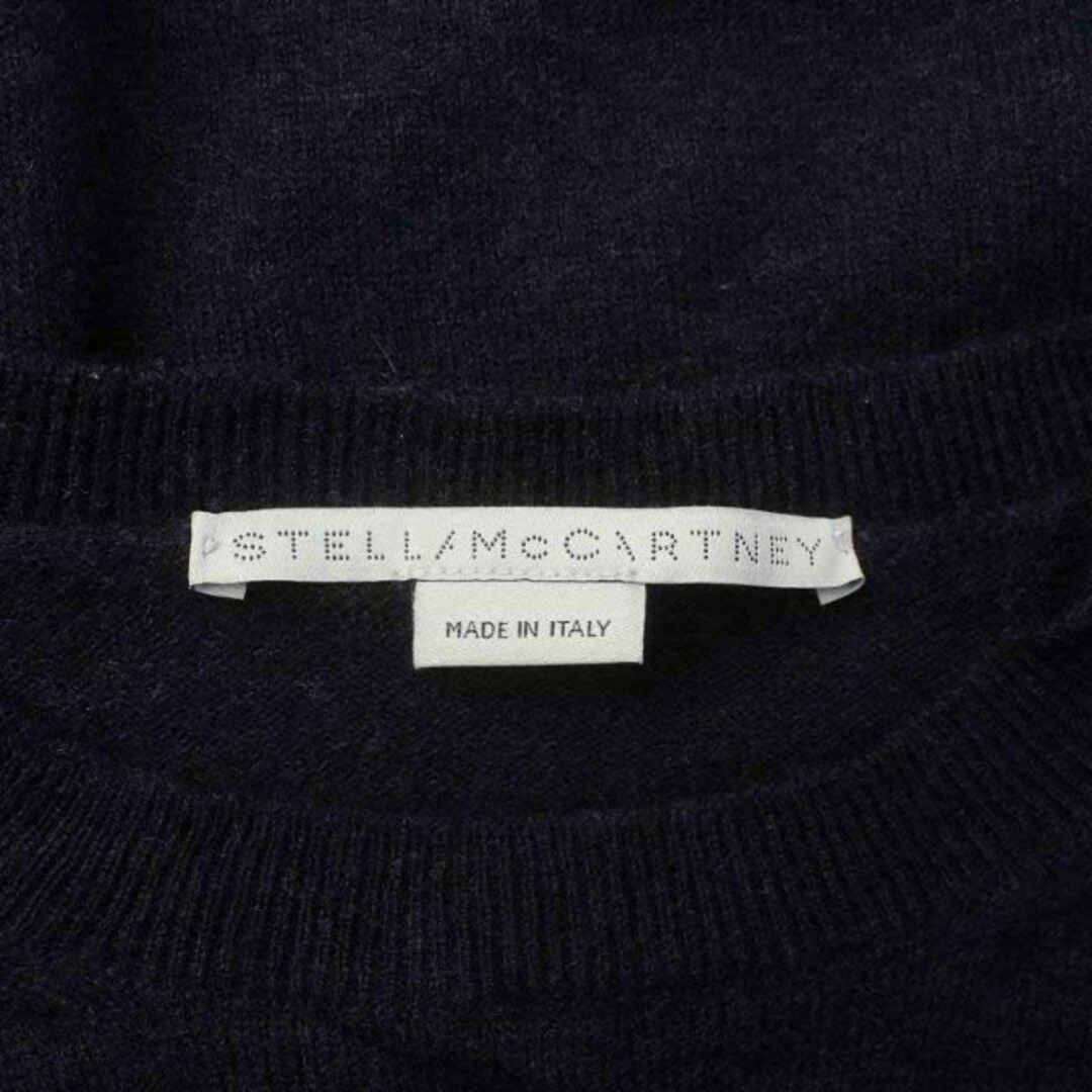 Stella McCartney(ステラマッカートニー)のステラマッカートニー ニット セーター チュニック 長袖 切替 36 S 紺 レディースのトップス(ニット/セーター)の商品写真
