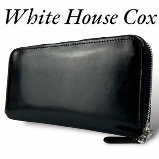 ホワイトハウスコックス(WHITEHOUSE COX)の良品 White House Cox 長財布 ラウンドファスナーレザー メンズ(長財布)